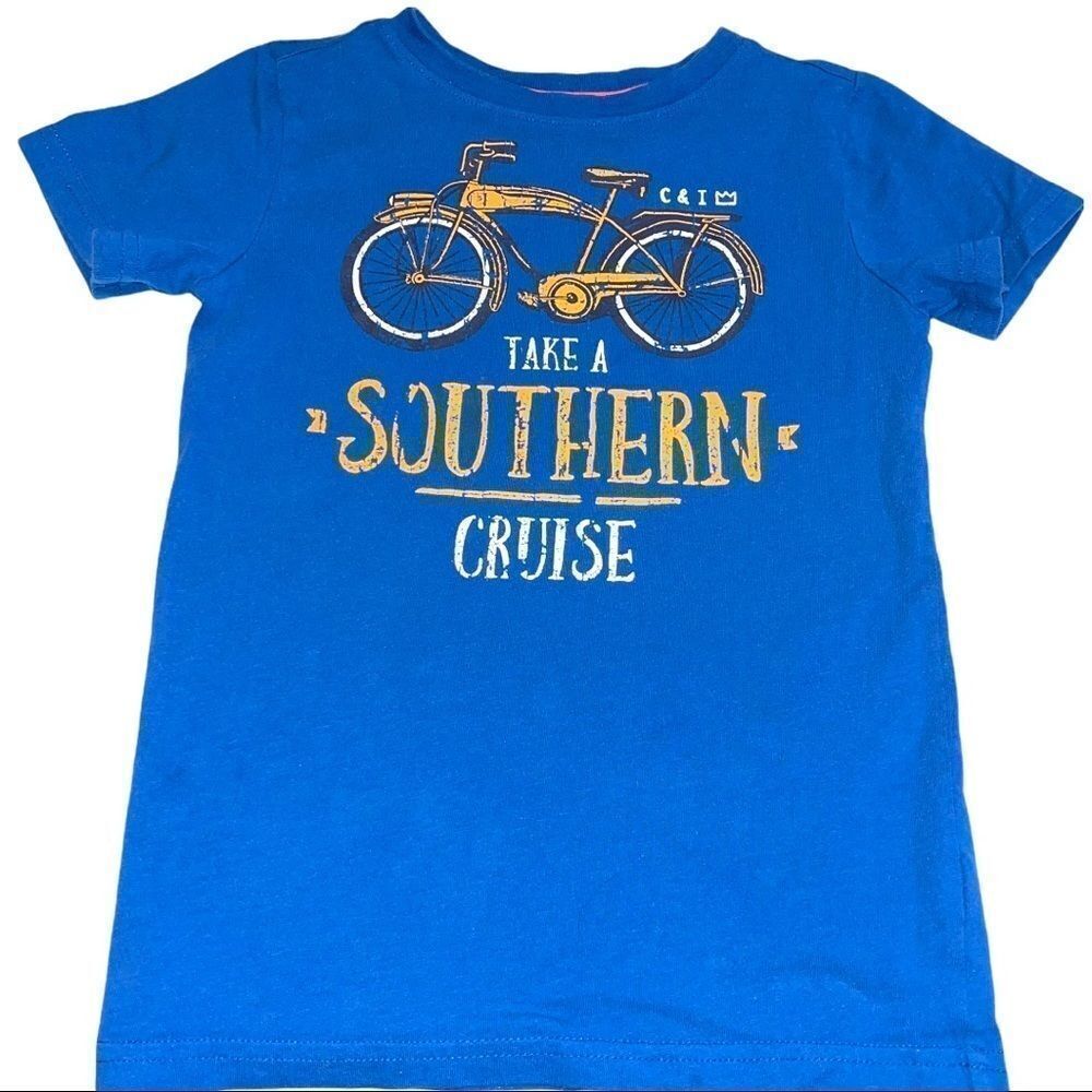 4/$25 - Crown & Ivy Blue Graphic T-Shirt